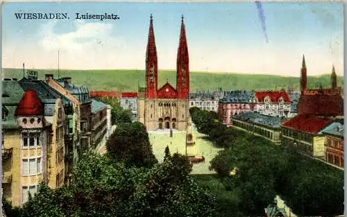 56993 - Deutschland - Wiesbaden , Luisenplatz - gelaufen 1930