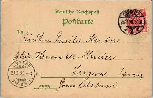 57021 - Deutschland - Görlitz , Gruss aus , Restaurant a. d. Landeskrone , Viadukt - gelaufen 1898