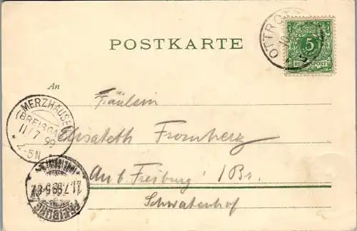 57024 - Frankreich - Barr , Truttenhausen u. Odilienberg - gelaufen 1899