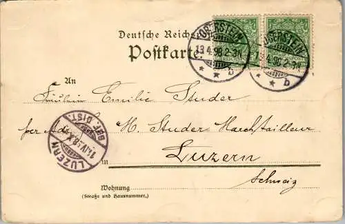 57025 - Deutschland - Oberstein , Gruss aus - gelaufen 1898