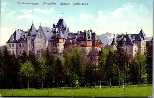 57039 - Oberösterreich - Gmunden , Schloss Cumberland , Salzkammergut - nicht gelaufen 1912