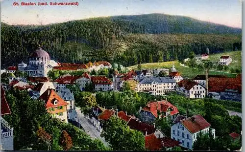 57073 - Deutschland - St. Blasien , Panorama - gelaufen 1921