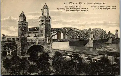 57081 - Deutschland - Köln , Hochenzollernbrücke - nicht gelaufen