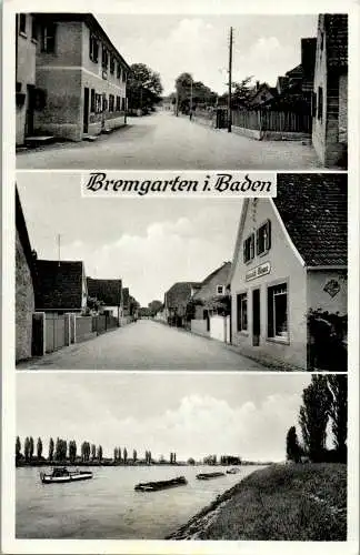 57093 - Schweiz - Bremgarten , Straßenpartie , Mehrbildkarte - gelaufen 1947