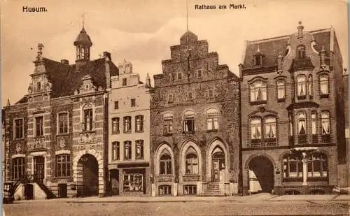 57105 - Deutschland - Husum , Rathaus am Markt - nicht gelaufen