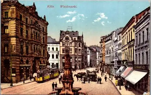 57109 - Deutschland - Köln , Waidmarkt - gelaufen 1913