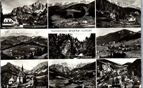 57157 - Steiermark - Aflenz , Bodenbauer , Bürgeralm , Fölztal , Jauring , Thörl , Schwabenbartl - gelaufen 1966