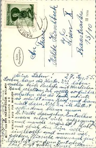 57176 - Oberösterreich - Rohrbach , Haslach , Motiv , Ansicht - gelaufen 1955