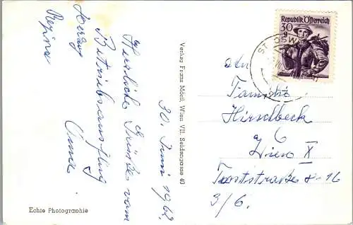 57181 - Niederösterreich - St. Oswald , Blick gegen Gebirgskette und Ötscher - gelaufen 1962