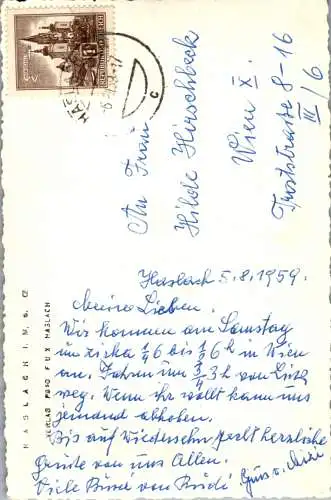57182 - Oberösterreich - Rohrbach , Haslach , Haus , Efeu - gelaufen 1959