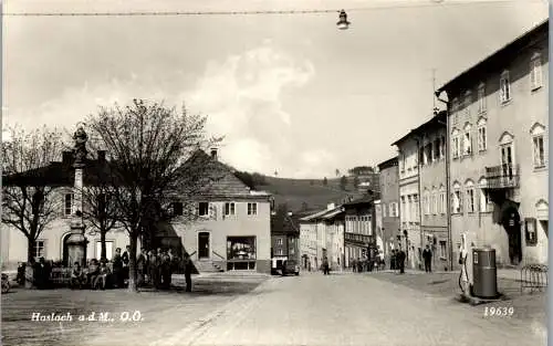 57193 - Oberösterreich - Rohrbach , Stadtmotiv , Tankstelle - gelaufen 1961