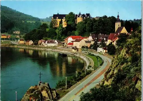 57221 - Oberösterreich - Grein , an der Donau , Ansicht , Panorama - nicht gelaufen