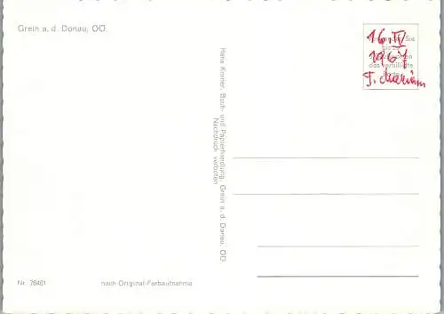 57221 - Oberösterreich - Grein , an der Donau , Ansicht , Panorama - nicht gelaufen
