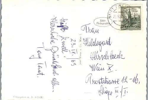 57223 - Niederösterreich - Zwettl , Stift Zwettl mit Stausee - gelaufen 1963
