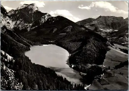 57227 - Steiermark - Eisenerz , Leopoldsteinersee mit Pfaffenstein , Erzberg und Reichenstein - gelaufen 1958