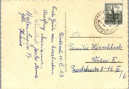 57232 - Steiermark - Fischbach , Pension Zeiler , Gasthof Rosegger , Gasthof Mühlbacher , Schanz - gelaufen 1963