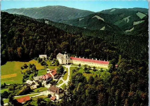 57241 - Niederösterreich - Gutenstein , Wallfahrtskirche Mariahilfberg , Gasthof Zechmeister - gelaufen 1966