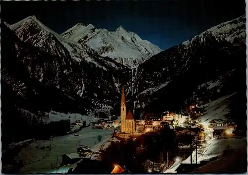 57247 - Kärnten - Heiligenblut , bei Nacht , Winterpanorama - nicht gelaufen