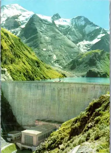 57250 - Salzburg - Kaprun , Kraftwerksgruppe Glockner Kaprun , Limbergsperre , Stausee , Wiesbachhorn - nicht gelaufen