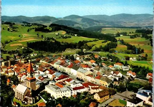 57268 - Oberösterreich - Haslach , im Mühlviertel , Panorama - gelaufen 1966