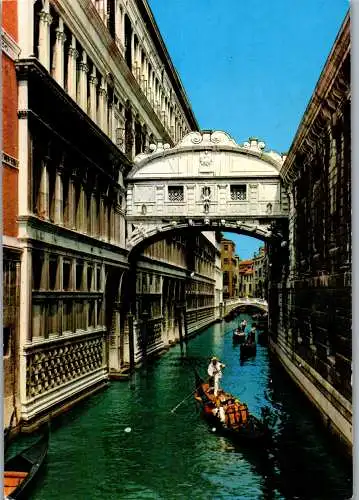 57276 - Italien - Venedig , Ponte die Sospiri , Seufzerbrücke - nicht gelaufen