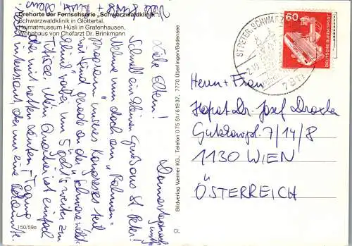 57284 - Deutschland - Glottertal , Schwarzwaldklinik in Glottertal - gelaufen