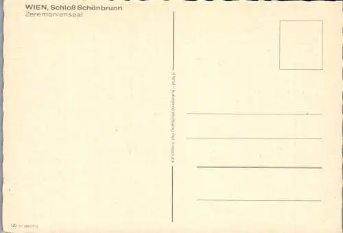 57290 - Wien - Schönbrunn , Schloß Schönbrunn , Zeremoniensaal - nicht gelaufen