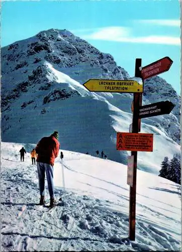 57302 - Tirol - St. Johann , Blick von der Harschbichllift Bergstation auf Kitzbüheler Horn - gelaufen 1965