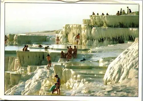 57308 - Türkei - Denizli , Pamukkale , Traverten - gelaufen 1992