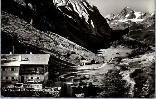 57312 - Tirol - Kals , Lucknerhaus im Ködnitztal mit Großglockner - gelaufen 1966