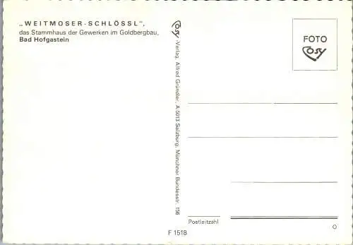 57319 - Salzburg - Bad Hofgastein , Weitmoser Schlössl - nicht gelaufen