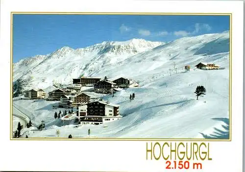 57321 - Tirol - Hochgurgl , Ötztal , Panorama im Winter - gelaufen