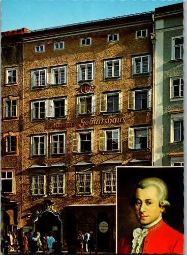 57323 - Salzburg - Salzburg , Geburtshaus Wolfgang Amadeus Mozart , Getreidegasse - nicht gelaufen