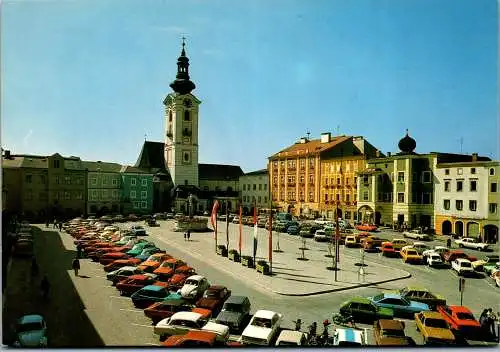 57353 - Oberösterreich - Freistadt , Mühlviertel , VW Käfer , Hauptplatz - nicht gelaufen