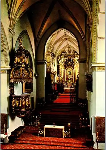 57361 - Kirchen - Aigen , Schlägl , Stiftkirche , Kirchenschiff mit Blick zum Hochaltar - nicht gelaufen