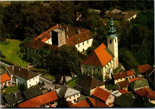 57363 - Niederösterreich - St. Peter in der Au , Kirche und Schloß - nicht gelaufen