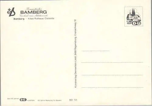 57374 - Deutschland - Bamberg , Altes Rathaus Ostseite - nicht gelaufen