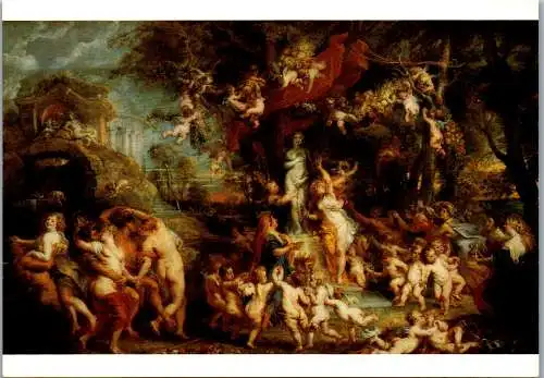 57389 - Künstlerkarte - Peter Paul Rubens , Venusfest - nicht gelaufen