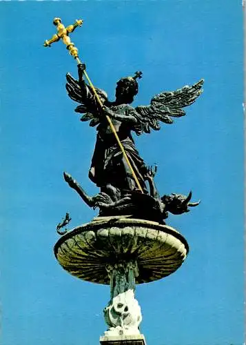 57398 - Schöne Künste - Skulpturen , Thomas Schwanthaler , St. Michael , Bronzefigur , Chorherrenstift Reichersberg - nicht gelaufen