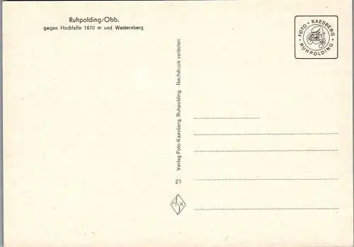57412 - Deutschland - Ruhpolding , gegen Hochfelln und Westernberg - nicht gelaufen