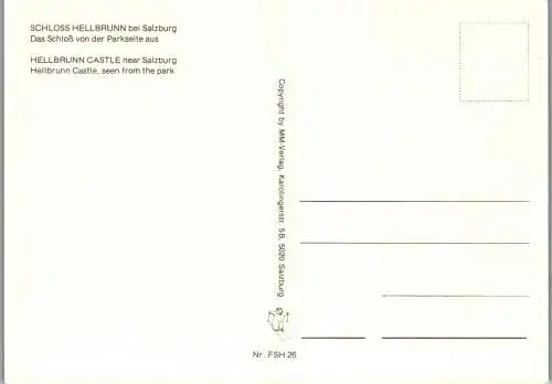 57414 - Salzburg - Salzburg , Schloss Hellbrunn , Parkseite - nicht gelaufen