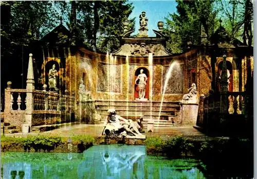 57416 - Salzburg - Salzburg , Schloss Hellbrunn , Wasserspiele , Römisches Theater - nicht gelaufen