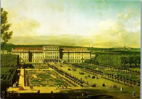 57428 - Künstlerkarte - Bernardo Bellotto , gen. Canaletto , Schönbrunn , Gartenseite - nicht gelaufen