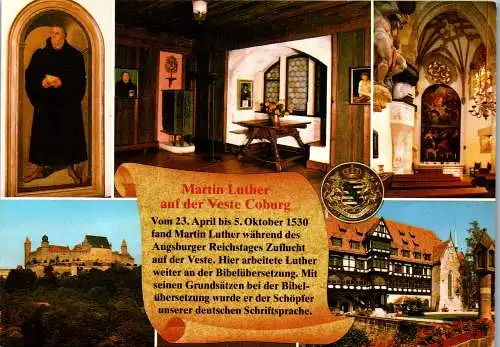 57434 - Deutschland - Coburg , Martin Luther auf der Veste Coburg - nicht gelaufen