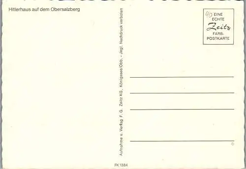 57442 - Deutschland - Obersalzberg , Hitlerhaus , Haus v. Adolf Hitler - nicht gelaufen