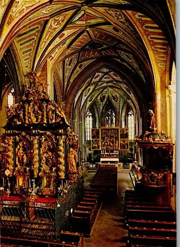 57447 - Kirchen - St. Wolfgang , Kirchenschiff , Pacher Altar , Schwanthaler Altar - nicht gelaufen