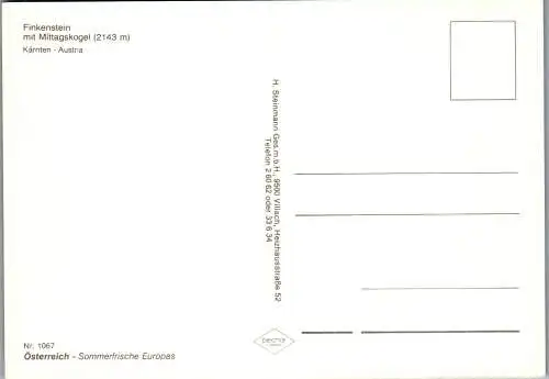 57448 - Kärnten - Finkenstein , mit Mittagskogel , Mehrbildkarte - nicht gelaufen