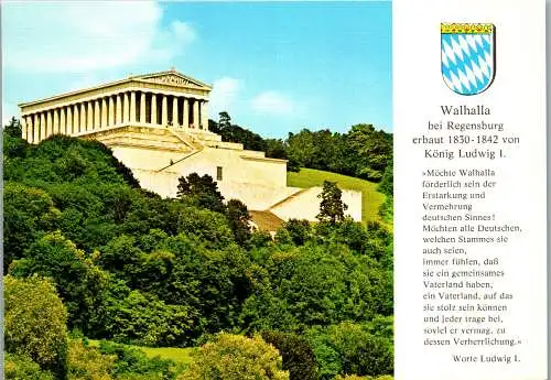 57452 - Deutschland - Regensburg , Walhalla , König Ludwig I - nicht gelaufen