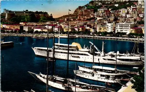 57474 - Monaco - Monte Carlo , Le Port et la Condamine - gelaufen 1955