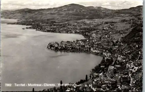 57477 - Schweiz - Territet , Montreux , Clarens , Vue generale - gelaufen 1954